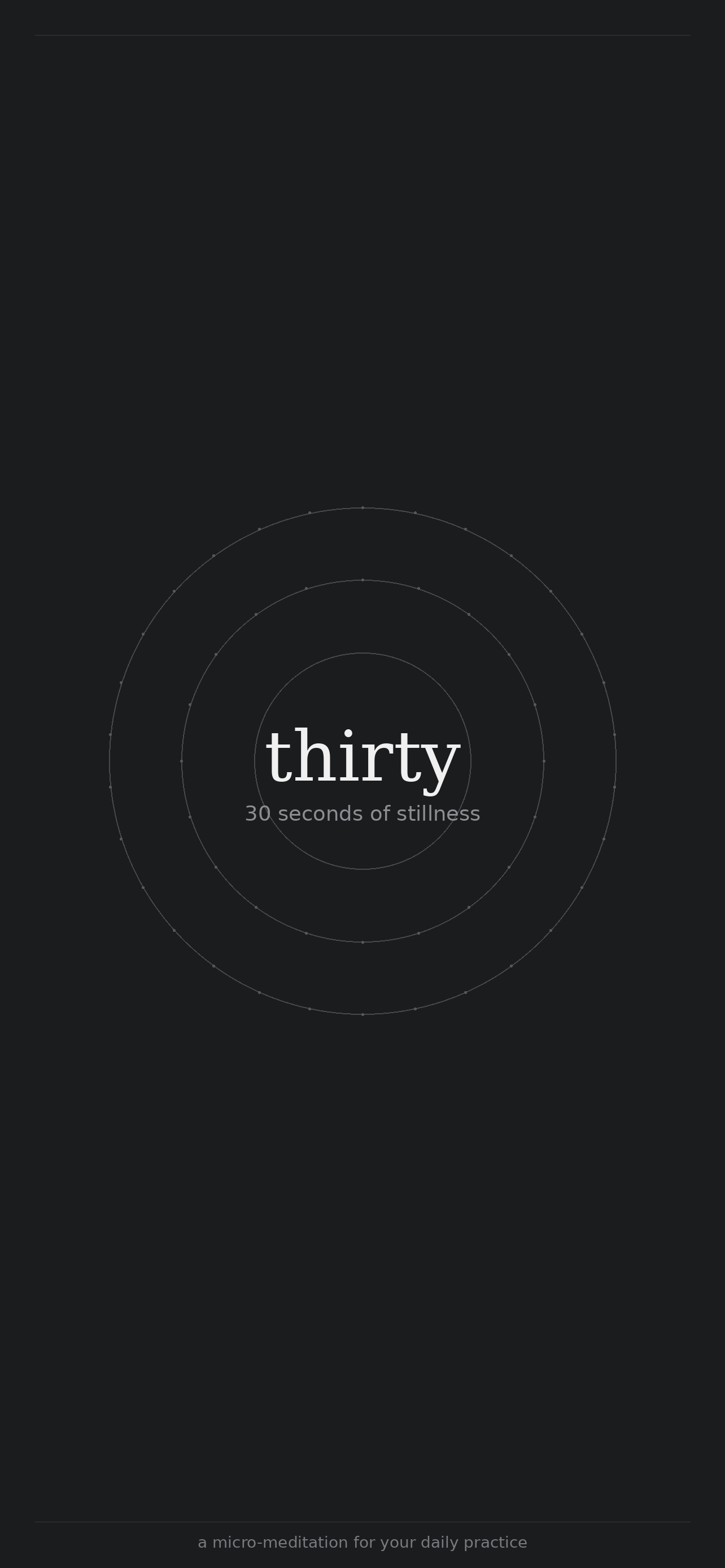 thirty app screenshot